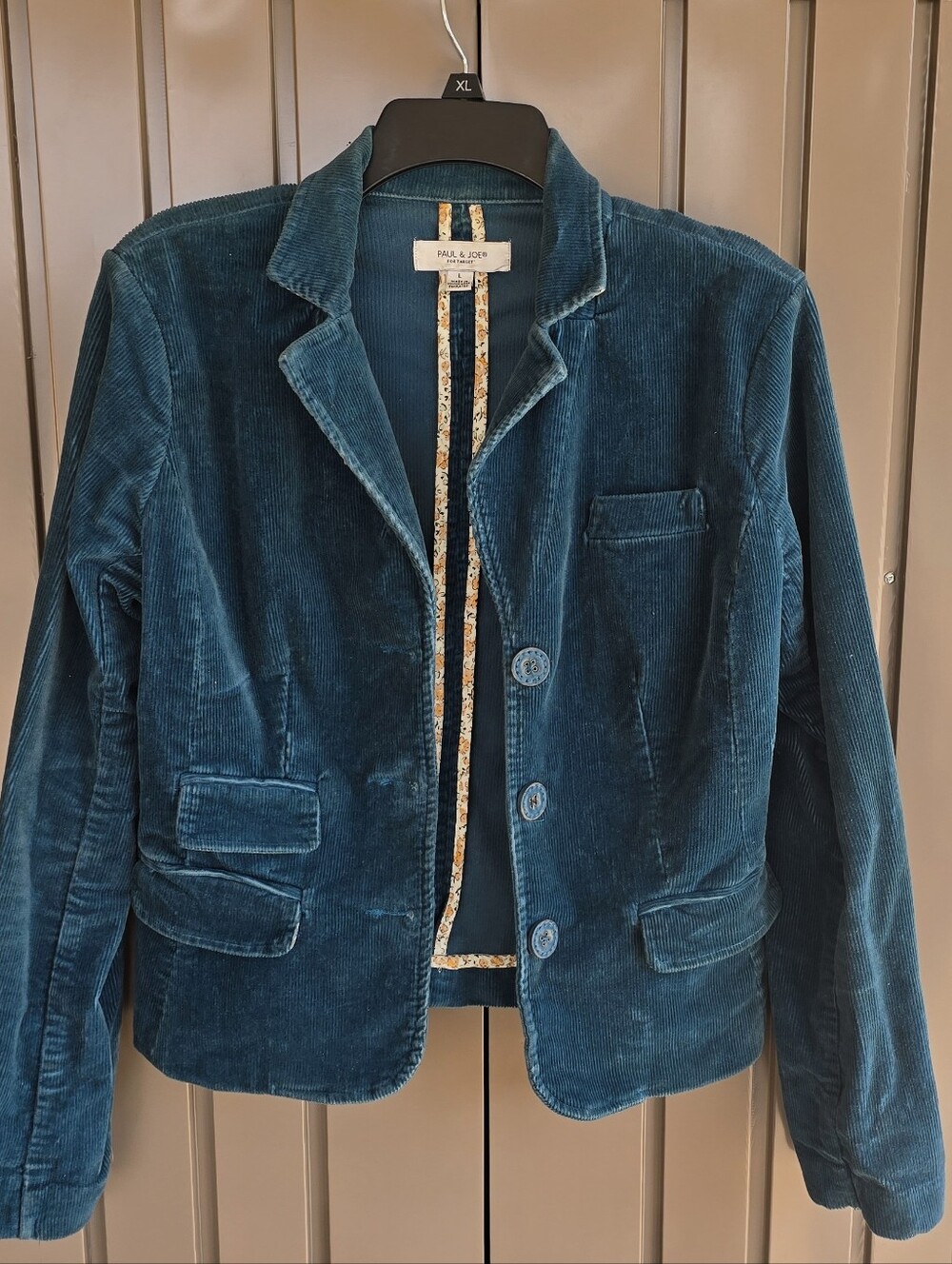 Paul & Joe Teal Corduroy Blazer Jacket - Women's